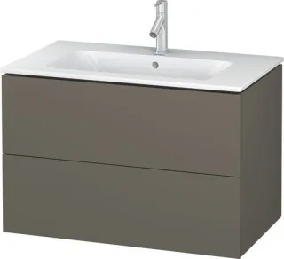 Duravit L-Cube Waschtischunterbau wandhängend Flanell Grau Seidenmatt 820x481x550 mm - LC624109090 LC624109090