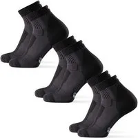 DANISH ENDURANCE Basicsocken Merino Hiking Low (3-Paar) Leicht & gepolstert, Anti-Blasen Socken, Ideal zum Wandern