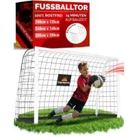 Caprisports Fußballtor Fussballtor Garten Fußballtor für Kinder [EXTREM STABIL] (Rostfrei), Stabiles Netz