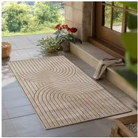 Teppium Teppich Skandinavischer 3D-Teppich, Rechteckig, Höhe: 5 mm, Indoor Outdoor Teppich Wetterfest 3D Optik Wohnzimmer Küchen Terrasse