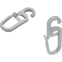 Liedeco Faltenclip, Gardinen, Vorhänge, (Set, 8-St), Faltenlegehaken, für Gardinenringe