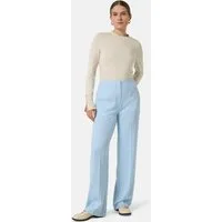 comma Chinos Hose Marlenehose aus Viskosemix mit Strukturmuster