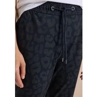 CECIL Stoffhose Style Tracey mit Animla-Print und elastischem Bund mit Tunnelzug