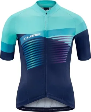 Cube Teamline WS Trikot Kurzarm blue'n'mint XS (34)