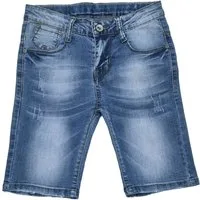 Fashion Boy Jeansbermudas Shorts Bermuda Jeans Hose dünne Kinder Sommerhose Stretch, J4832e