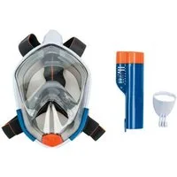 crivit Schnorchel Schnorchelmaske Vollgesichtsmaske 180° Kamerahalter Tauchmaske L/XL
