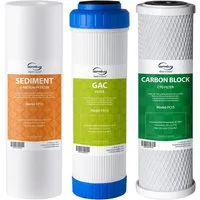 iSpring Ersatzfilter F7/F3/F9K Ersatzfilter für RO-Systeme, ohne Membran