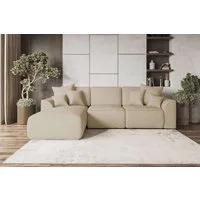 99rooms Ecksofa Gusto, Sofa L-Form, Eckcouch, mit Schlaffunktion, abnehmbaren Rückenkissen, Bezug-Strukturstoff NEVE
