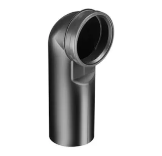 Schell PE-Wand-WC-Ablaufbogen Doppellippen-Dichtung, DN90/90, 296980099 296980099