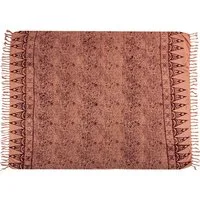 Wogeka Sarong blickdichter Sarong rosa pink als Strandtuch Strandkleid Wickelrock