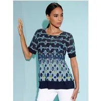 creation L T-Shirt Mesh-Shirt Kurzarm