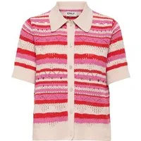 ONLY Strickjacke ONLLULA POLO S/S CARDIGAN KNT NOOS