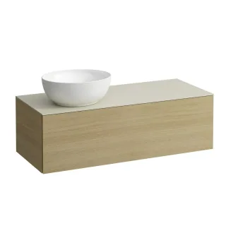 LAUFEN Waschtischunterschrank und Waschtischplatte ALESSI 500x1200x370 H4313120972501