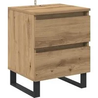 vidaXL Nachttisch Nachttisch Artisan-Eiche 40 x 35 x 50 cm Holzwerkstoff (1-St)