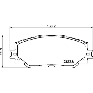 Hella Bremsbel?ge vorne Lexus Subaru Toyota