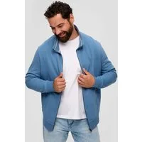 s.Oliver Sweatjacke Sweatshirt Jacke Sweatshirt Jacke mit Stehkragen