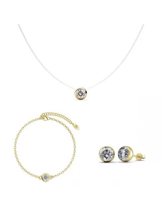 Mond-Set - Gold und Kristall