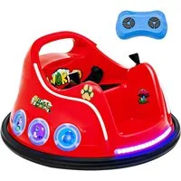 KOMFOTTEU Elektro-Kinderauto Autoscooter, blinkendem LED-Licht & Musik