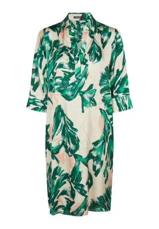 Marc Aurel - Kleid mit grünem Print green varied - Gr. - 36