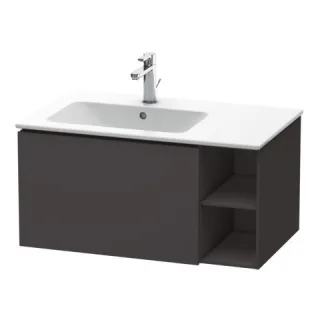 Duravit L-Cube Waschtischunterbau wandhängend Graphit Supermatt 820x481x400 mm - LC619108080 LC619108080