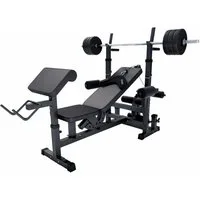 GORILLA SPORTS Kraftstation Kraftstation Universal inkl. Kunststoff Set, (10-tlg)