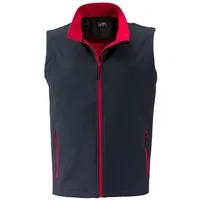 James & Nicholson Funktionsweste Herren Promo Softshell Vest / Wasserabweisend, winddicht