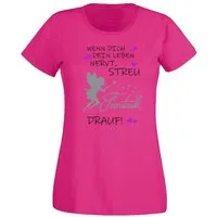 G-graphics T-Shirt Wenn Dich dein Leben nervt, streu Feenstaub drauf! Slim-fit- Damen T-Shirt mit Statement / Spruch als Frontprint
