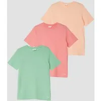 s.Oliver Kurzarmshirt T-Shirt 3er-Pack Unisex T-Shirt