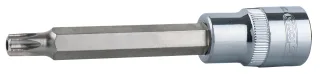 KS Tools 1/2" CHROMEplus Bit-Stecknuss mit Stirnlochbohrung,lang - 918.1747