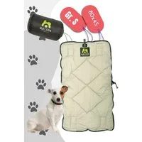 MAELSON Tierdecke Cosy Roll Hundedecke - Farbe: Schwarz, Beige