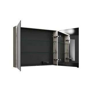 Burgbad Spiegelschrank Eqio 800x1000x170 Eiche Dekor Silber, SPGS100F6015 SPGS100F6015