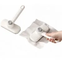 FOUORTUNATE-BEE Wischmopp Mini Wischmopp mit 360° Drehgriff – Handfreies Wischen, Drehbarer Mopp für Boden, Glas, Bad & Schreibtisch