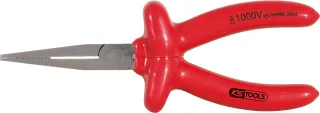 KS Tools 1000V Flachzange, lange Backen, 160mm - 117.1289