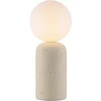 SCHÖNER WOHNEN-Kollektion LED Tischleuchte TRAVENTA, Ein-/Ausschalter, ohne Leuchtmittel, SCHÖNER WOHNEN Kollektion, Travertinoptik, Downlight