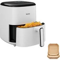 Tefal Heißluftfritteuse Easy Fry Pop, 5 L, 1 kg, 10 automatische Programme, inkl. 35 Backpapierblätter