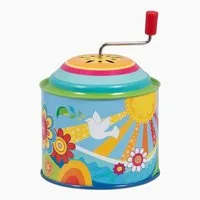 goki Spielzeug-Musikinstrument Musikspieldose Sonnenglück, (packung, 1 tlg., Melodie: You are my sunshine), Kombination aus hören, fühlen und spielen
