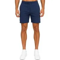 Reichstadt Sweatshorts Herren Regular Fit Kurze Hose Marken-Stick 23RS036 mit Stitching am Hosenbein