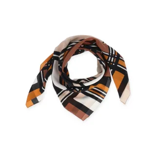 Halsüberkopf Accessoires - 90x90 Tuch Retro camel - Gr. - OS