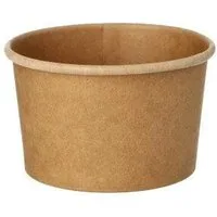 PAPSTAR Einwegbecher 25 Suppenbecher, Pappe rund 230 ml Ø 9,8 cm · 6 cm braun