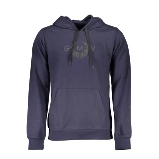 Gianmarco Venturi Blaue Baumwolle Herren Kapuzenpullover