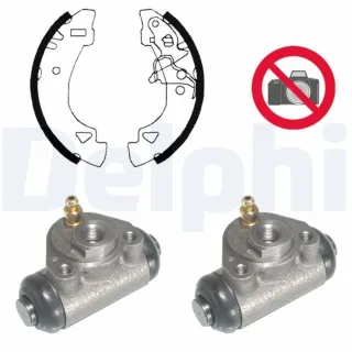 Delphi Bremsbacken vormontiert hinten Fiat Panda Uno Lancia Y10
