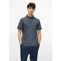s.Oliver Kurzarmshirt Polo-Shirt Sportives Poloshirt mit Bicolor-Struktur und Brusttasche