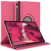 EAZY CASE Tablet-Hülle Rotation Case für Samsung Galaxy Tab S7 FE / 5G 12,4 Zoll, Klapphülle zum Aufstellen Rundum Hülle Book Tablet Slim Klappcase Pink