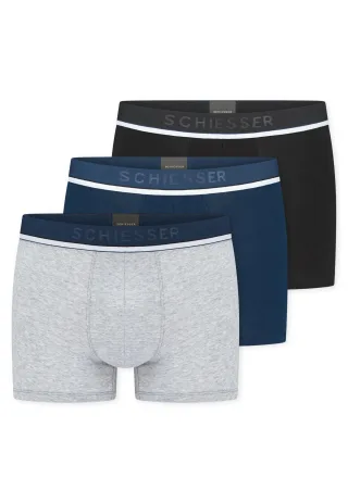 SCHIESSER - 3PACK Shorts sortiert 4 - Gr. - 6
