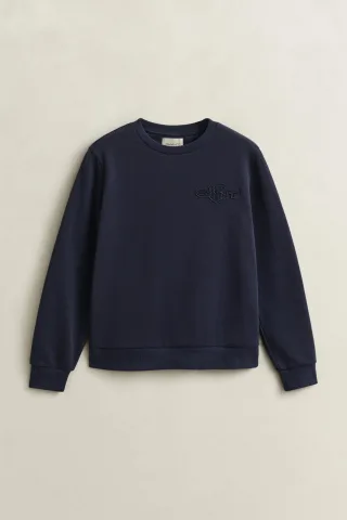 GANT - Tonal Shield Sweatshirt Blau - Gr. - S