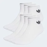 adidas Originals Sportsocken MID ANKLE, 6 PAAR (6-Paar) für Laufen, 6er-Pack, mit Logodruck im Trefoil Style, knöchellang