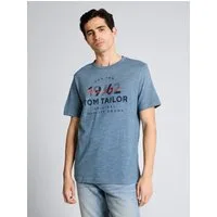 TOM TAILOR T-Shirt T-Shirt (im Einserpack) T-Shirt mit Logo-Print
