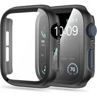 TECH PROTECT Smartwatch-Hülle Defense360 mit gehärtetem Glas Kompatibel mit Apple Watch 4 44 mm, 360 Grad Schutz mit integriertem Displayschutzglas