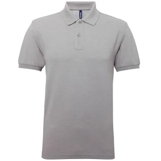 Asquith & Fox Herren Kurzarm Performance Blend Polo Shirt (Heather Grey)