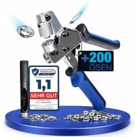 NTG Nutzfahrzeug Technik GmbH Ösenzange SET (10mm) Magnetische Ösenpresse aus Stahl Lochzange Werkzeug, 1-tlg.